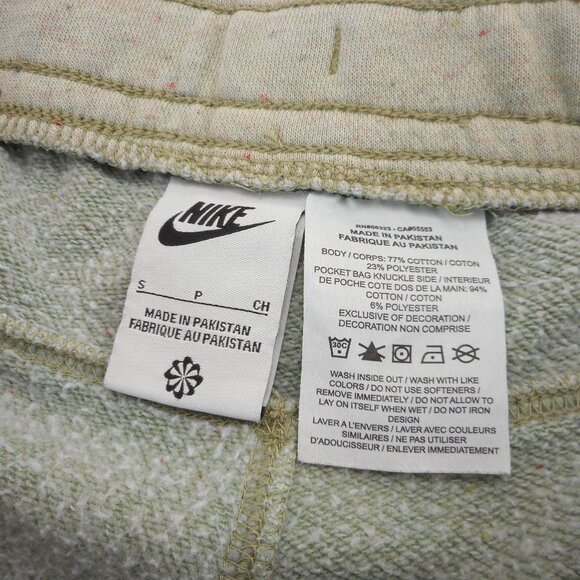 Nike Club Men's S Drawstring Fleece Joggers Sage Green Speckled DQ4665-334 - Picture 6 of 10